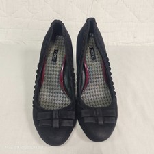 Next Women Black Suede Heel Shoes Size 39