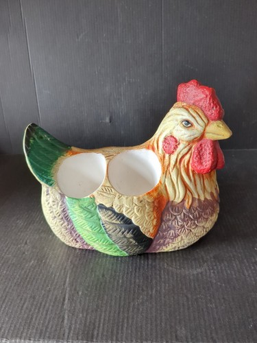 Vintage ceramic chicken shaped - vintage,