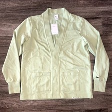 Nike Dri-FIT Standard Issue Golf Cardigan Green Honey FB5464-343 Men's Large NEW