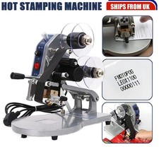 Manual Direct Thermal Hot Stamping Machine Date Code Printer W/ Ribbon Coder
