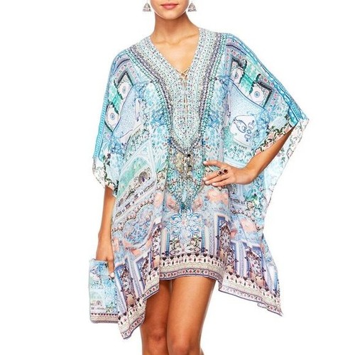 Camilla short lace kaftan - short,