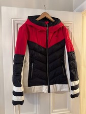 Vuarnet Ladies Red White Black Ski Jacket L UK14
