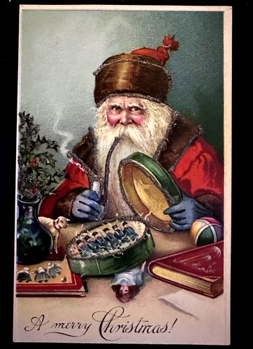 Santa claus with wooden - ~santa, with~wooden
