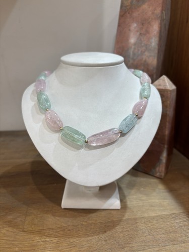 Beryl beaded necklace - beryl,