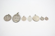 Sterling Silver Pendants St. Christopher Travel Religious x 7 (34g)