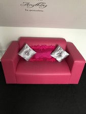 Pink Leather Sofa