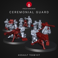 Ceremonial Guard Assault Team Tabletop 28mm Sci-Fi Grimdark Guard