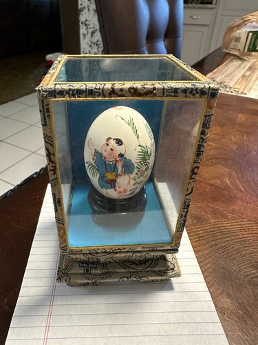 Hand painted chinese egg - chinese,