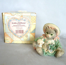 Calico Kittens 'Blossoms Of Friendship' Figurine.  NEW, Boxed & Certificate. 