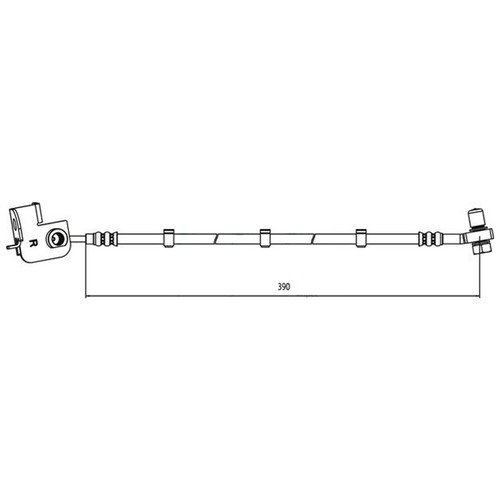 Front right brake flexi - right,