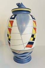 Poole Pottery Special Rare Flags Vase By Sally Tuffin With Original Poole Box