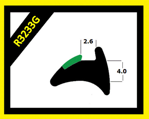 Wedge gasket rubber - rubber, and