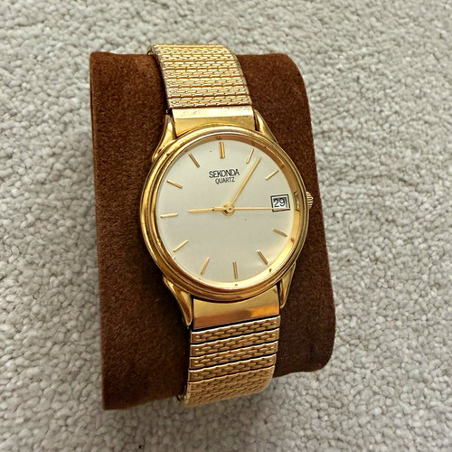 Sekonda quartz men - men's, gold-tone
