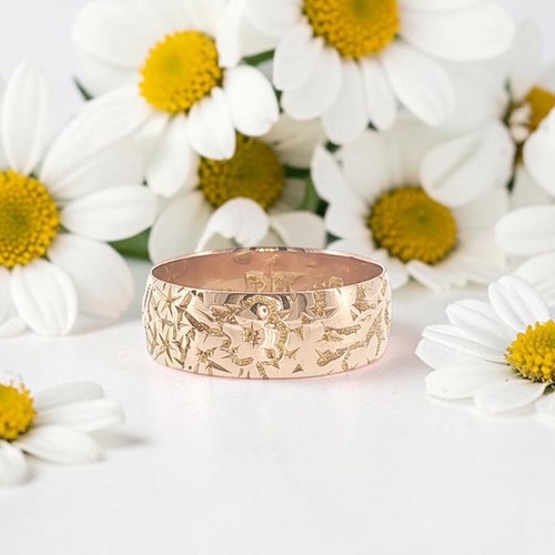 Antique 9ct rose gold - 9ct, band