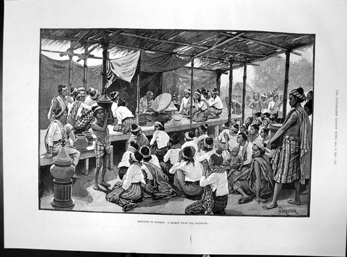 Old antique print sketches - old,