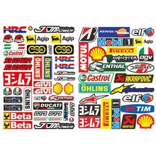68x stickers sheets - a4,
