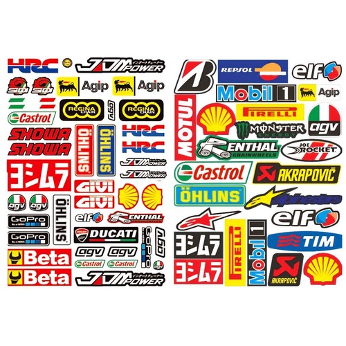 68x stickers sheets - a4,