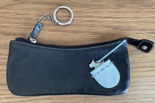 Radley black leather purse - black, /