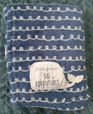 Whale Blue Fleece Blanket