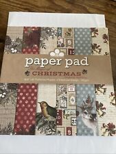 CRAFTWORK CARDS The Magic OfChristmas   Paper Pad 36 Sheets 8"X8" +12 Toppers