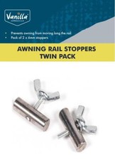 6mm Awning Rail Stoppers Twin