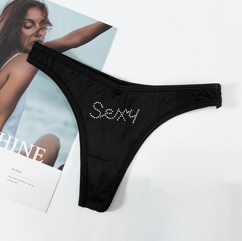 Women ice silk satin thong - women,