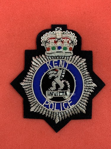 Kent police hand embroidered - kent,