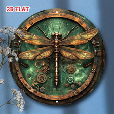 Green Dragonfly Metal Wall Art