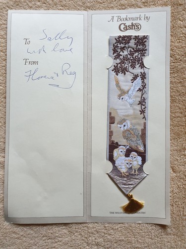 Cash woven bookmark owls - bookmark, "