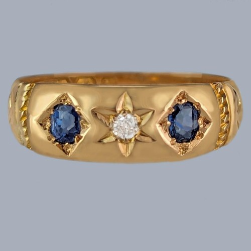 18ct gold victorian sapphire - 18ct,