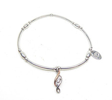 Clogau Gold Silver & Rose Gold Past Present Future Affinity Bead Bracelet 17cm