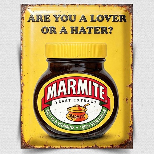 Marmite metal sign plaque - metal,