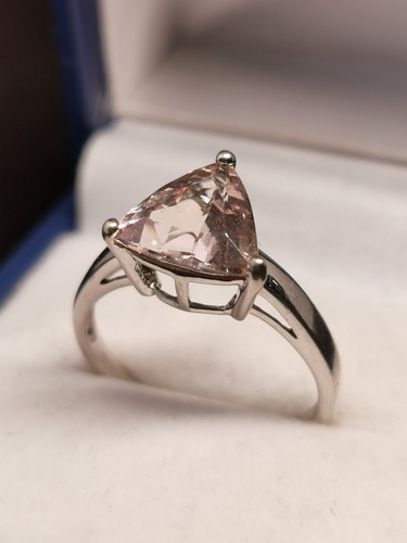 9ct white gold triangular - gold,