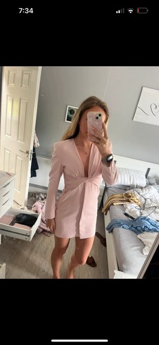 Pink zara blazer - pink,