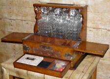 Antique Hand-Carved Triple Oak