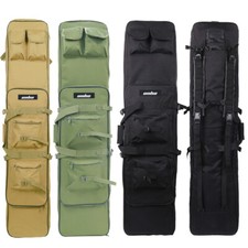 39" 47" Waterproof Double Tactical Hunting Padded Carry Air Rifle Gun Bag Strap