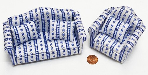 Dolls house miniature sofa - dolls, and