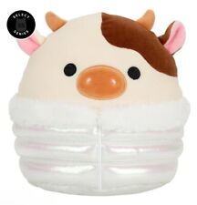Squishmallows 8” Ronnie The Cow In Puffer Jacket - Select Series USA Exclusive
