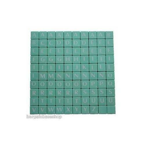100 plastic scrabble - plastic,