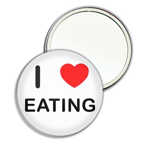 Eating love heart round - i,