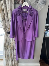 Maria Coca Purple Two Piece Suit Immaculate Condition Size 18
