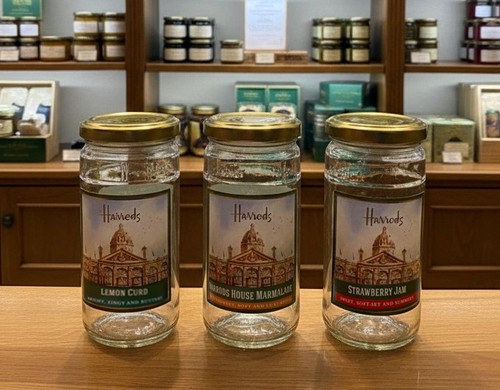Harrods jam jars - harrods,