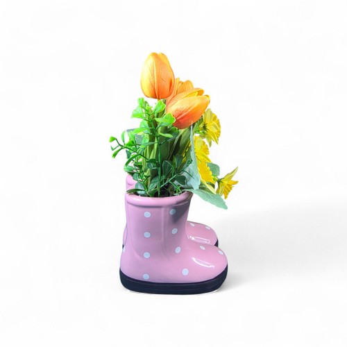 Pink plant pot ceramic - pink,
