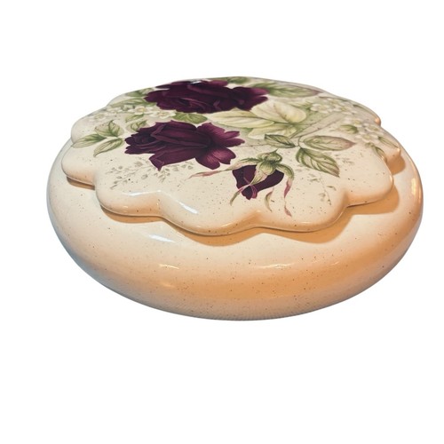 Dresser box large cream purple - box,