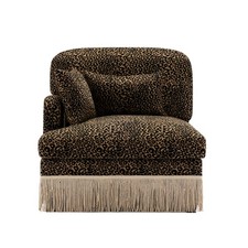 Brown/Black Leopard Chenille