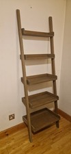 Hardwood Ladder Shelf - 5 Tier - Free Standing - Weathered Look - John Lewis