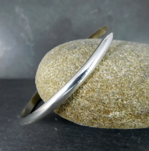 3mm chunky wide - wide, bangle