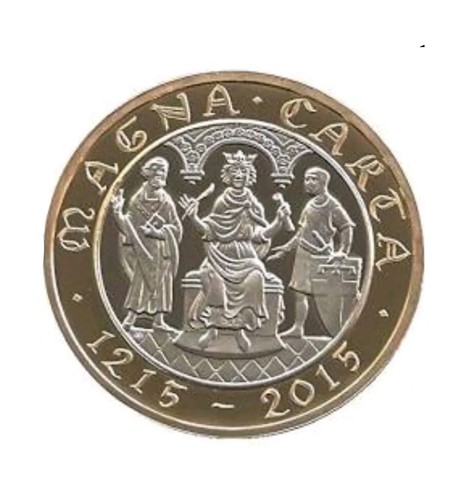 Rare coin 1215 2015 - £2, 1215-2015