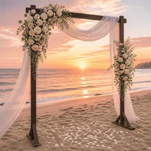 2ft wooden wedding arch - 7.2ft,