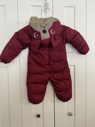 Maroon toddler snowsuit - maroon, 2-3t